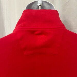 Southern Tide Men's red on red 1/4 zip pullover Sweater Large L jacket EUC